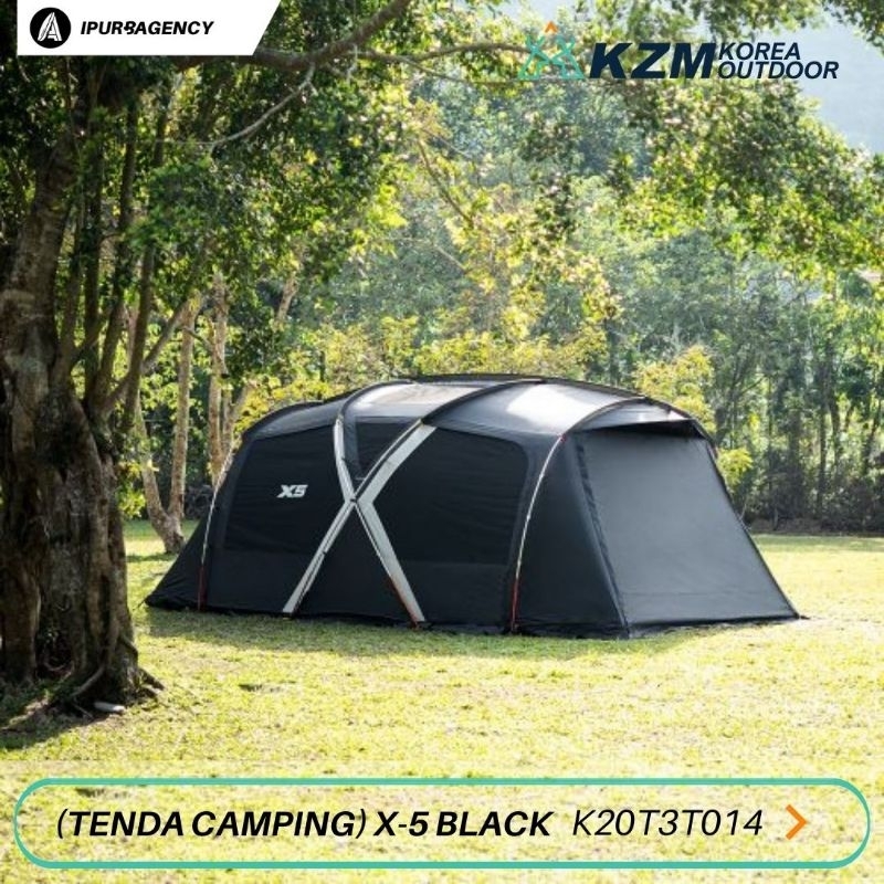 Tenda Camping - KZM X-5 Black 4-5 orang Tent - K20T3T014