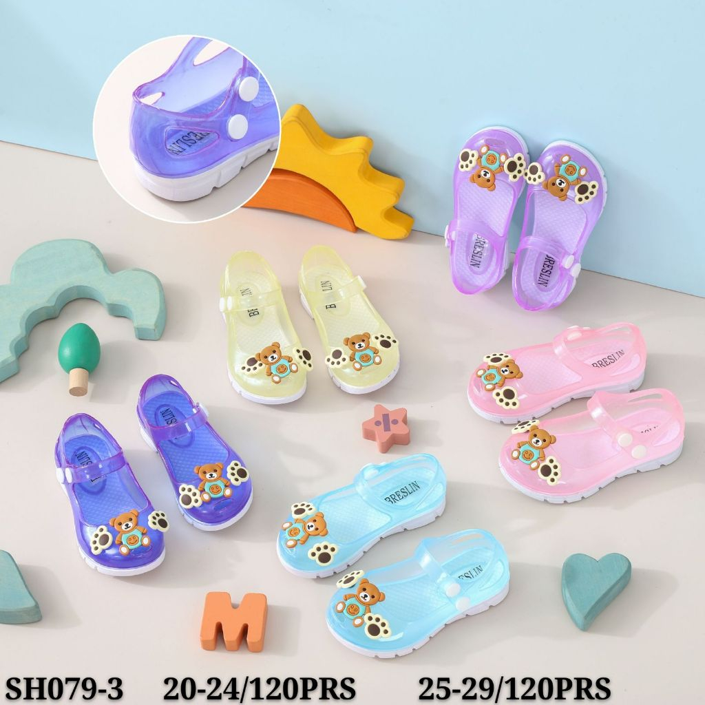 SEPATU SANDAL ANAK JELLY MOTIF BONEKA BRESLIN SH079-3