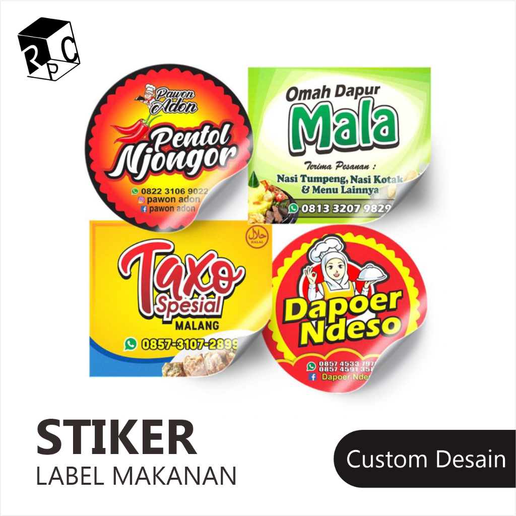 

STIKER LABEL MAKANAN MURAH PERLEMBAR A3