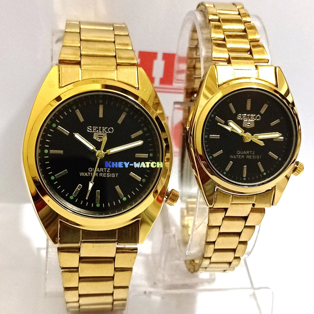 Jam Tangan Pasangan Warna Emas,Jam Tangan Couple Full Gold,Jam Tangan Pria Dan Wanita,Jam Pasangan