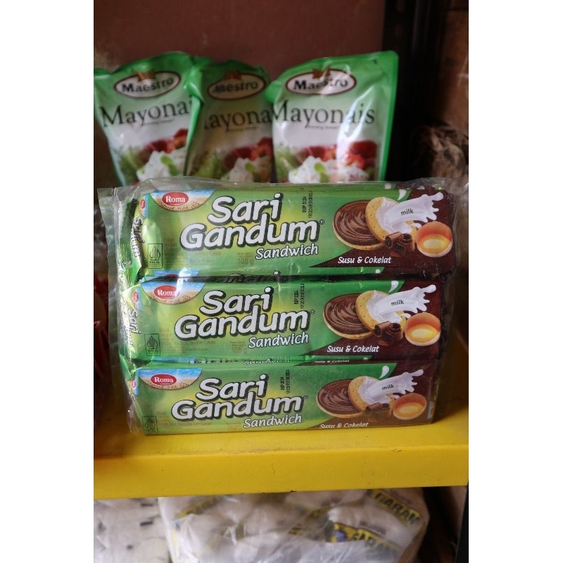 

Roma Sari Gandum Cokelat 108gr