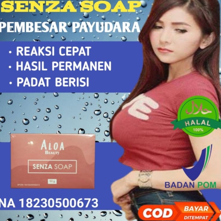 Harga Murah SENZA SOAP by ALOA BEAUTY ORIGINAL PEMBESAR PAYUDARA AMPUH PERMANEN JAMU SALEP PEMBESAR 
