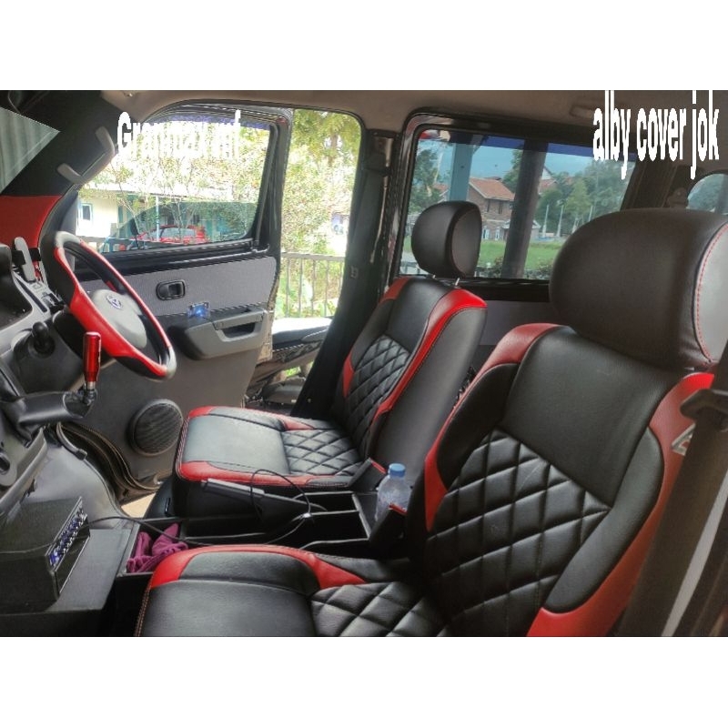 sarung jok Grand max mini bus bahan tebal, baris depan, tengah, belakang