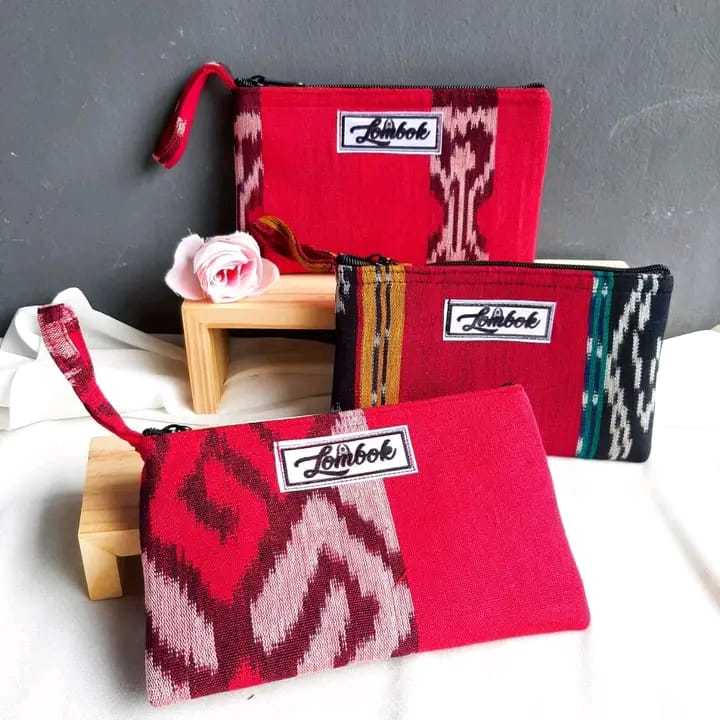 Tas/Pouch/Dompet Mini Tenun Asli Lombok Oleh-Oleh Khas Lombok