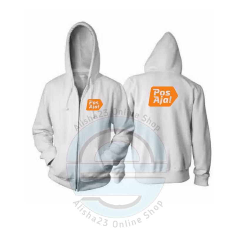 Jaket Kurir Posindonesia Orange Sleting wanita Jaket Hitam Ziper pria posaja oren  terbaru
