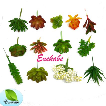 murah Kaktus Sukulen palsu Cactus Artificial, Sukulen Kaktus Plastik Murah Tanpa Pot, Bunga Artifisi