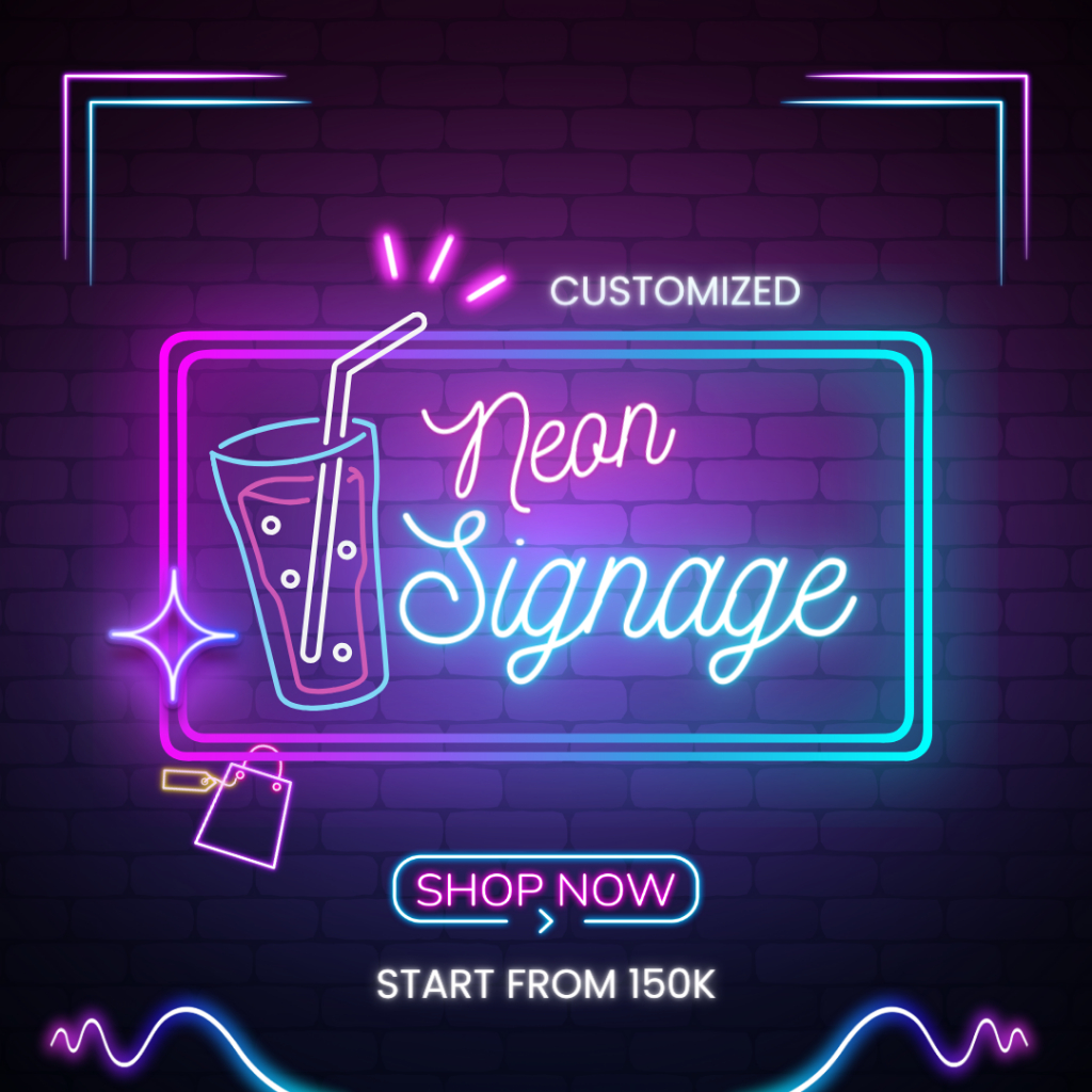 Neon Signage Custom - Bisa custom nama atau design
