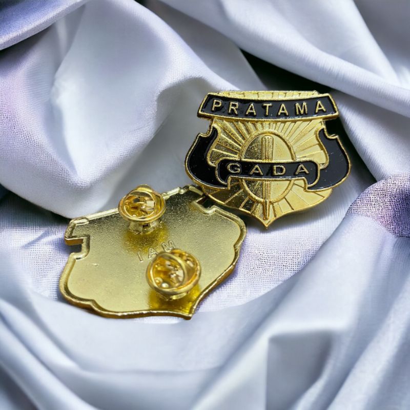 pin lencana gada pratama satpam security - pin gada pratama terbaru