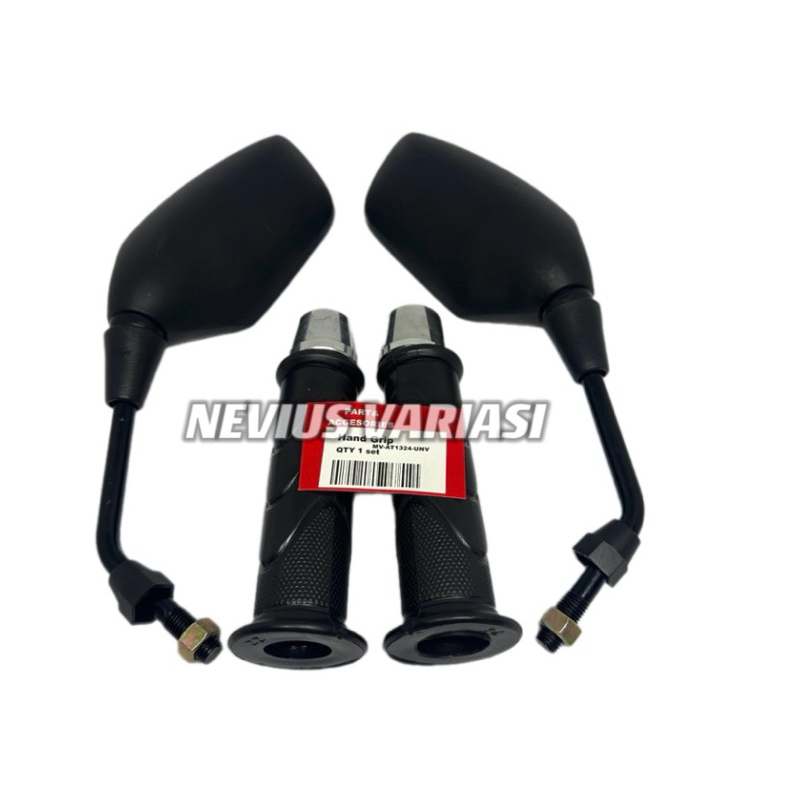 PAKET MURAH SPION MODEL HONDA PCX PLUS JALU STANG PCX CHROME PLUS GRIP HONDA SPION CLICK UNIVERSAL