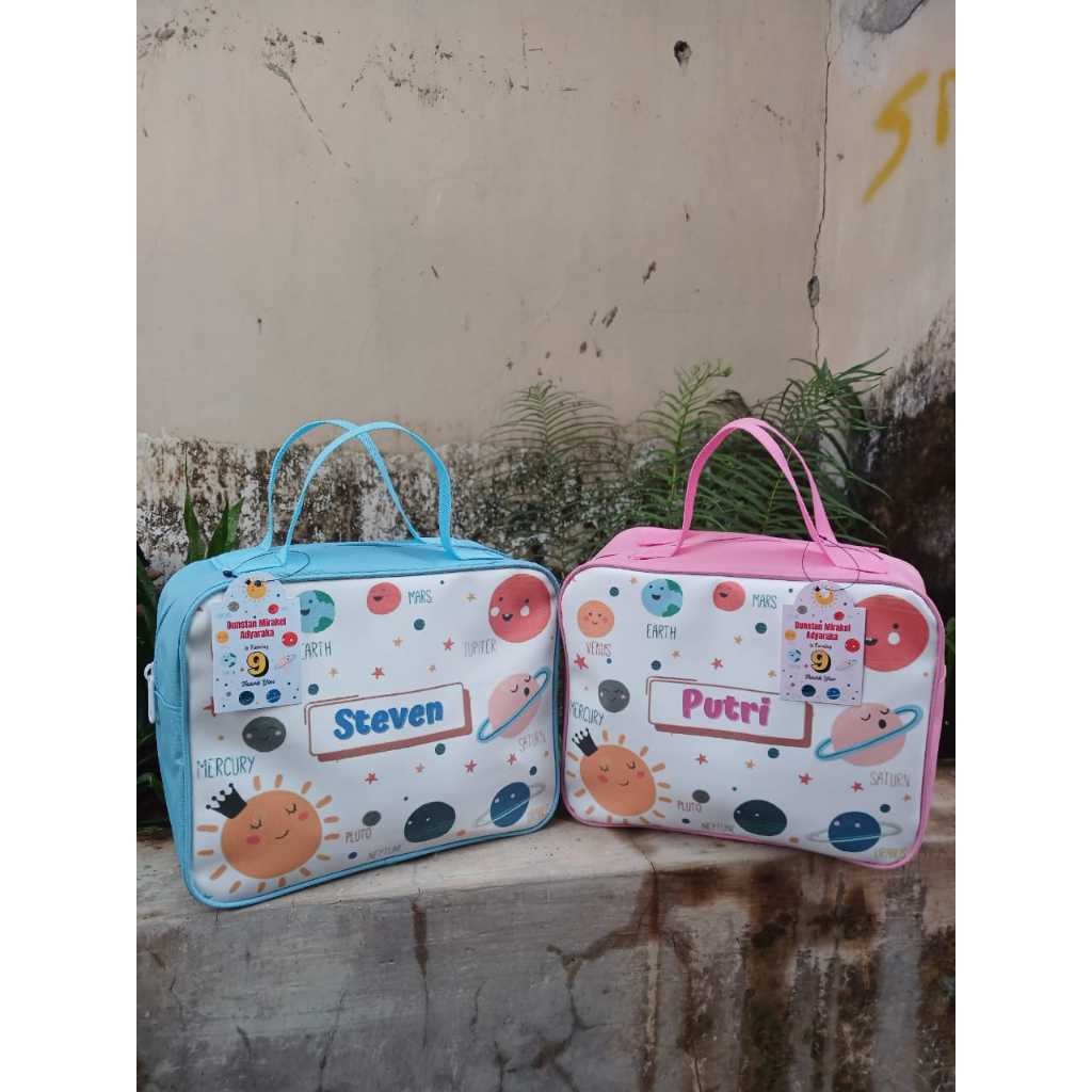 

(COD) COUPLE SOUVENIR TAS ULANG TAHUN / TAS ULTAH ANAK CUSTOM TERLARIS/ KAIN POLYSTER