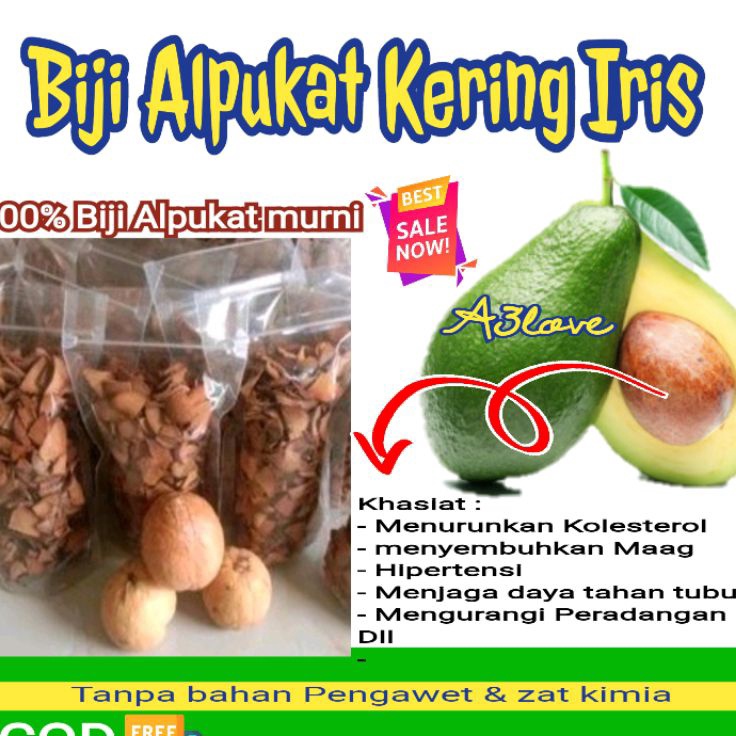 

Ready Stock Biji Alpukat Kering iris ( 100 Gram ) kualitas Terjamin