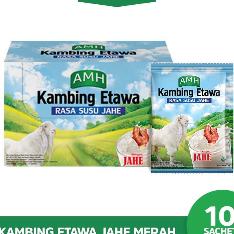 

Ready Stok AMH Kambing Etawa Variant Jahe Box (10 sachet)