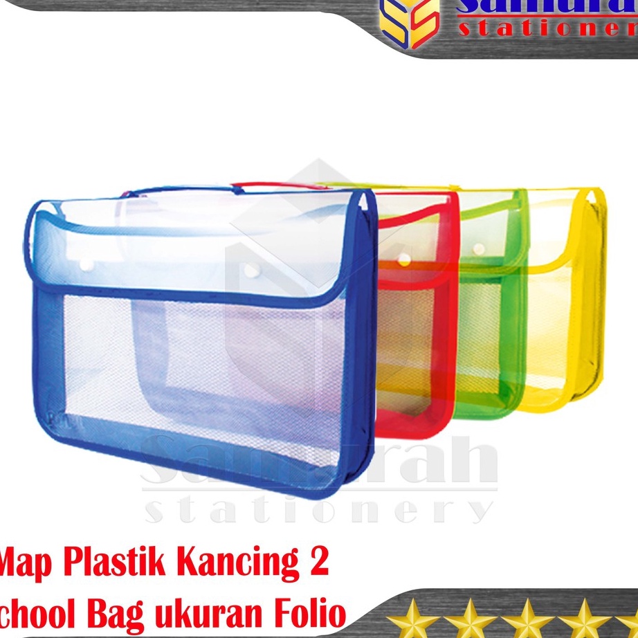 

Best Product Map Plastik Kancing 2 Jaring Folio/ Zipper School Bag / Map Tenteng Untuk Kantor & Sekolah ➛➙❅⋆