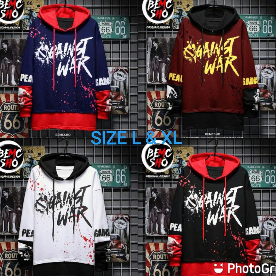 Diskon Sweater Pria Jf.War Hoodie Pria Keren Sweater Pria Lengan Panjang Terbaru Sweater Cowok Asli 