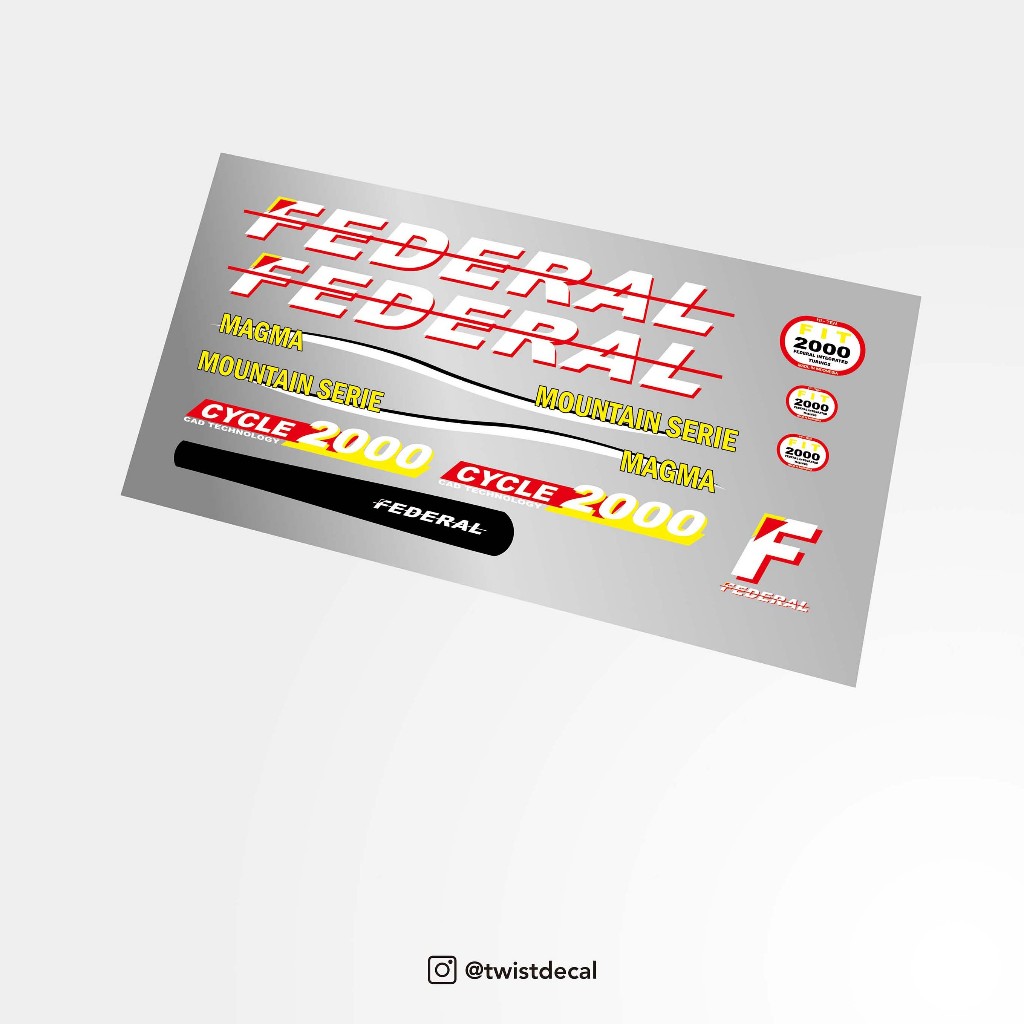 Stiker / Decal Federal MAGMA