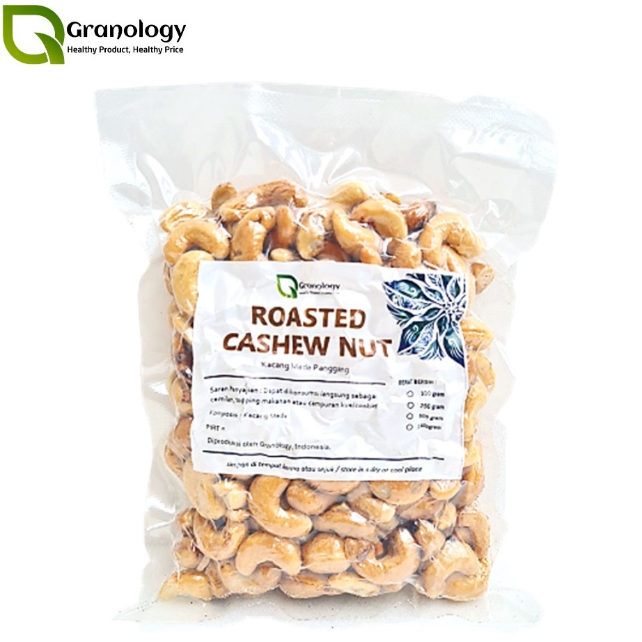 

Harga Murah Roasted Cashew Nut / Kacang Mede Oven Pure Original Sehat (250 gram) by Granology