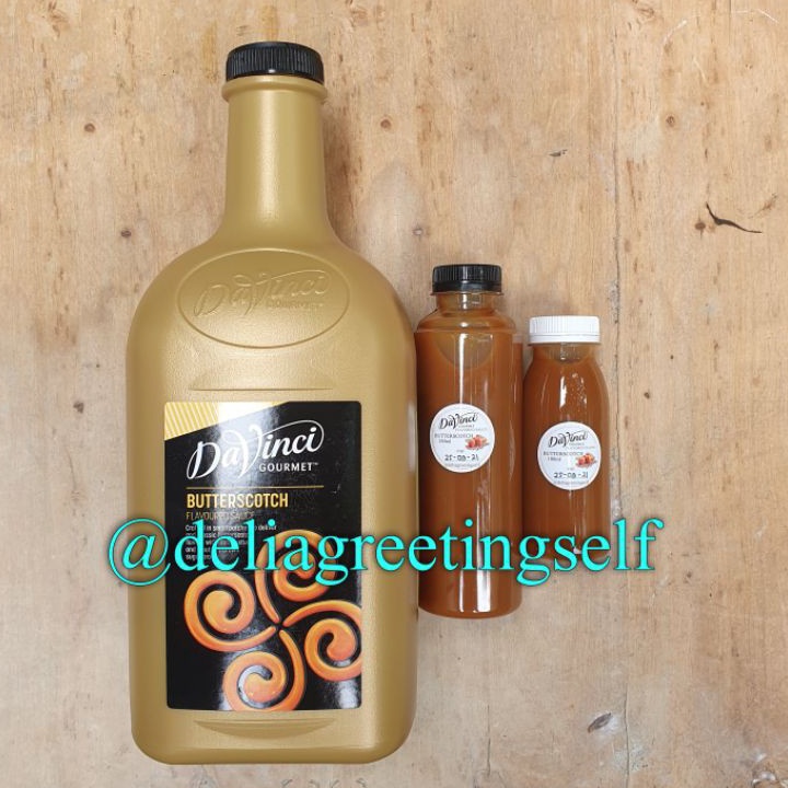 

Ready Da vinci goumet butterscotch sauce davinci repack 250ml 100ml