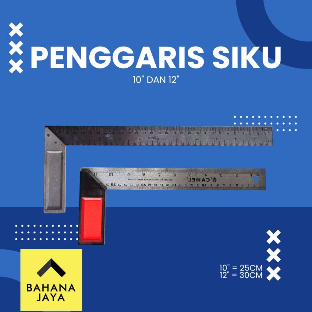 

Penggaris Siku Tukang 25 cm 10 inch / 30 cm 12 inch Siku Tukang L Waterpass Penggaris alat ukur akurat
