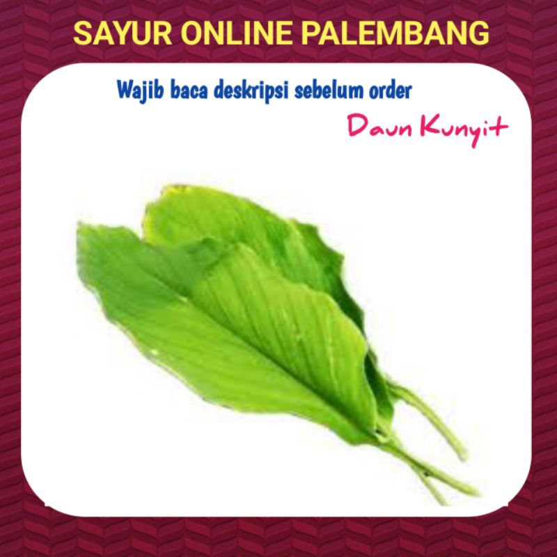 

Daun Kunyit Per Ikat - Sayur Sayuran Pasar Palembang