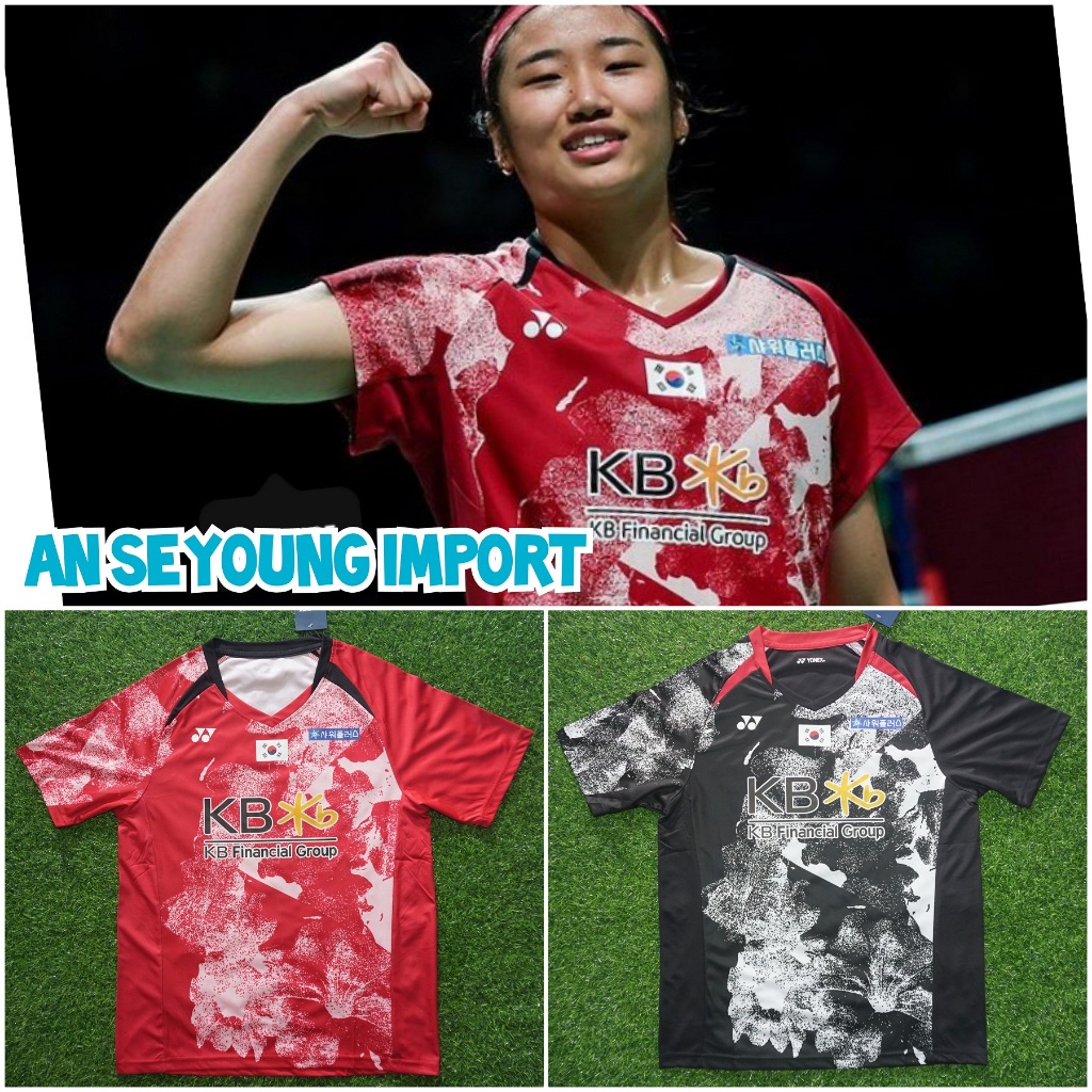 Jersey Badminton Korea 2023 Dewasa Import