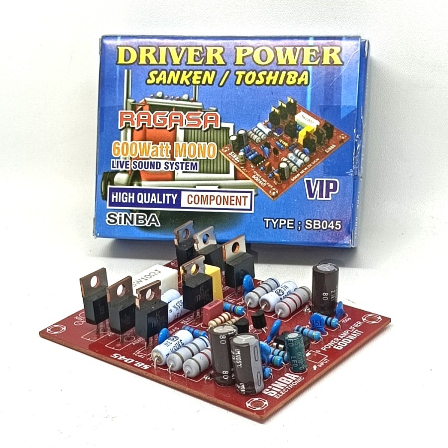 DRIVER POWER 600 Watt 600W 600Watt Mono TEFF 3T SANKEN TOSHIBA RAGASA