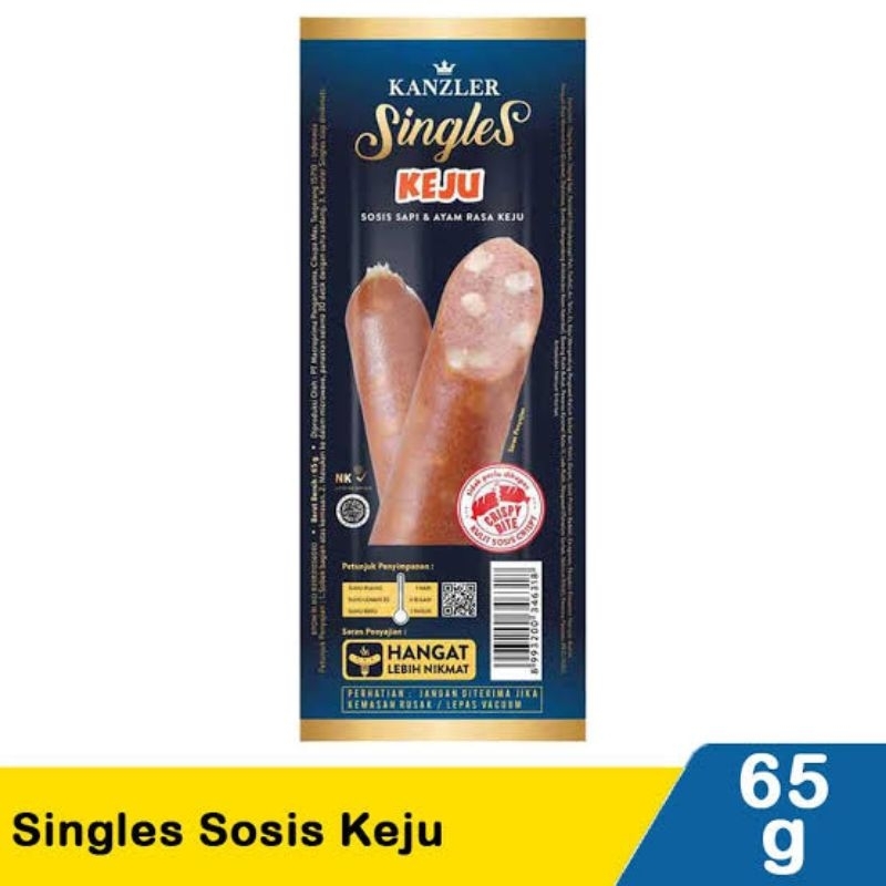 

Kanzler Sosis Singles Keju 65Gr