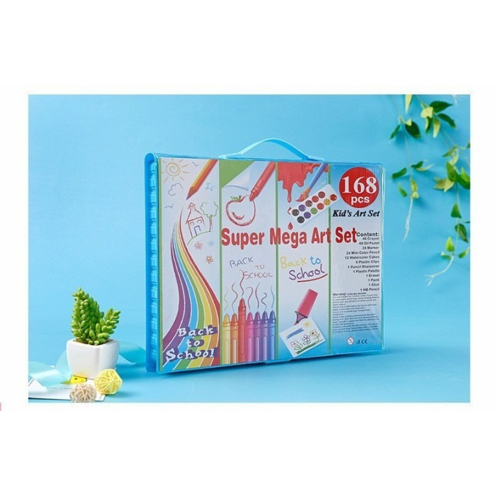 

CRAYON SET 168PCS KRAYON MEWARNAI ANAK 168PCS PENSIL WARNA SET
