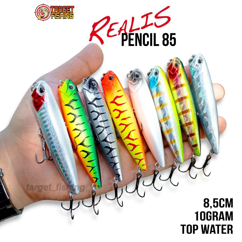 Lure WTD Realis Pencil 85 10gram Copy DUO - Umpan Casting Toman Mangrove Jack Top Water