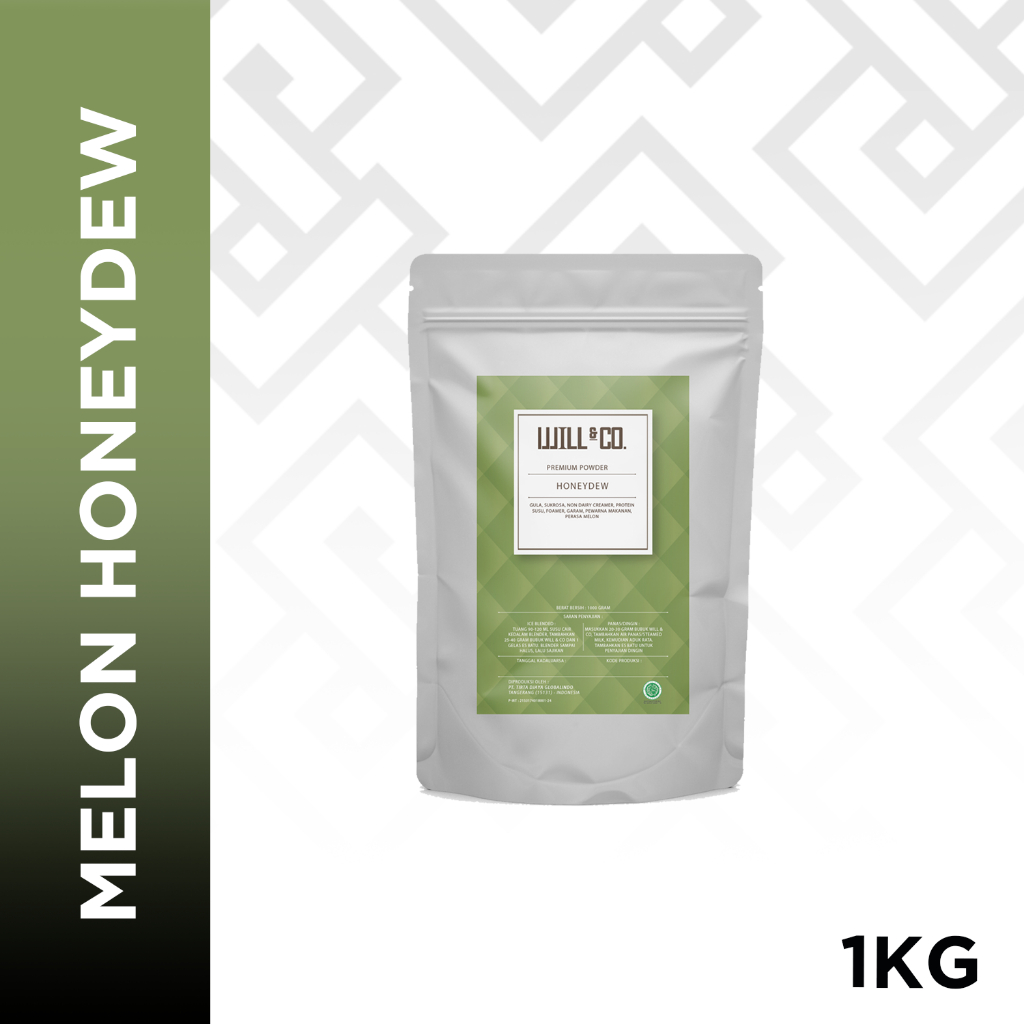 

Bubuk Minuman Melon HoneyDew Powder Premium Will&Co 1Kg