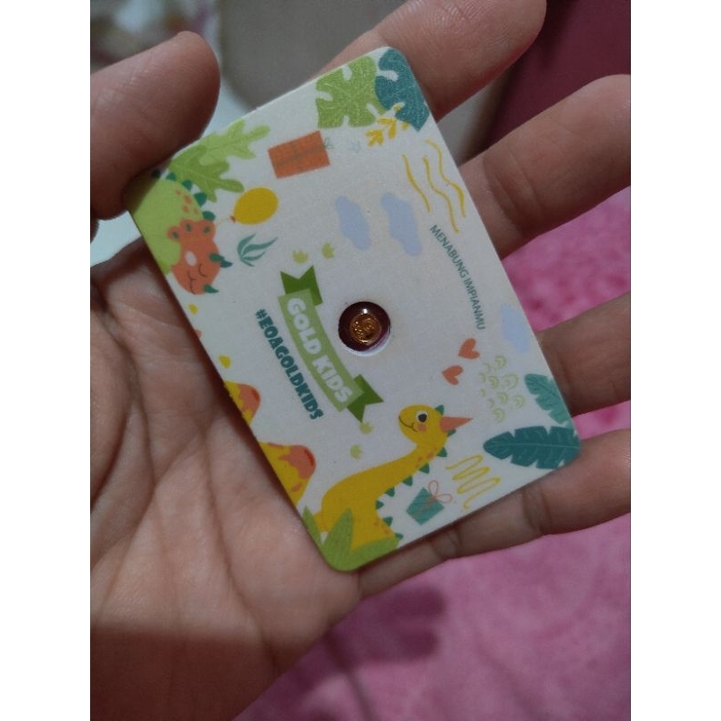 Logam Mulia Fine Gold 0,1 gram ASLI bisa untuk kado