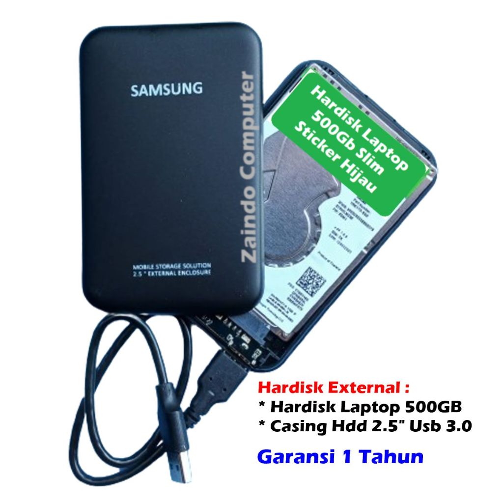 HARDISK EXTERNAL 500GB HDD LAPTOP + CASE SAMSUNG USB 3.0 HDD EXTERNAL 500GB HDD EKSTENAL 500GB SATA