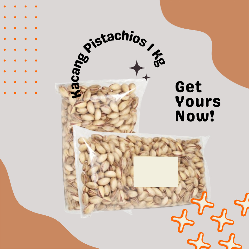 

Kacang Pistachios 1 Kg / Pistachio / Kacang Fustuk / Kacang Ketawa