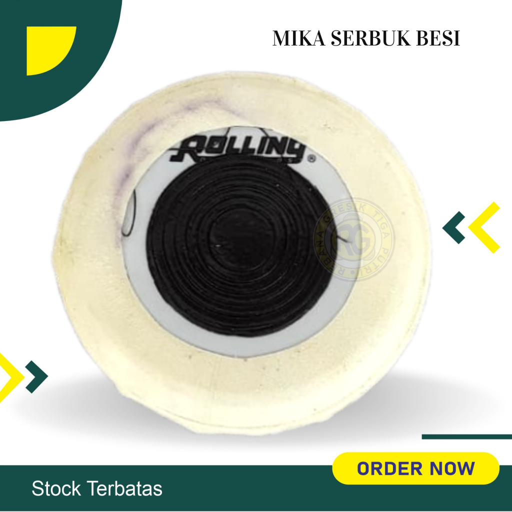 Mika rolling ukuran 6 in mika ketipung serbuk besi mika kendang