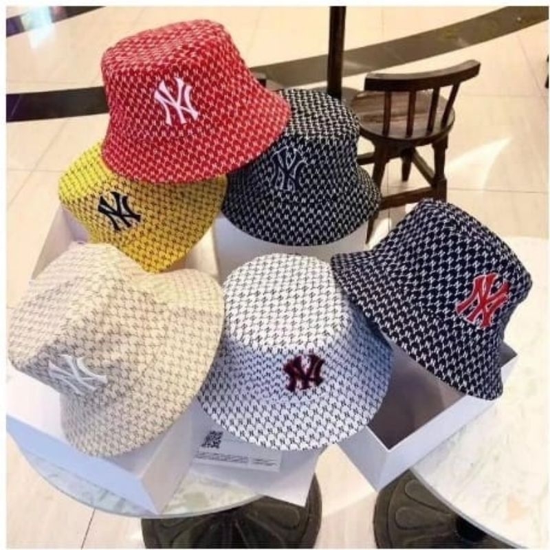 TOPI BUCKET HAT PRIA WANITA KOREA MOTIF NY BATIK TOPI FASHION BAHAN BERKWALITAS