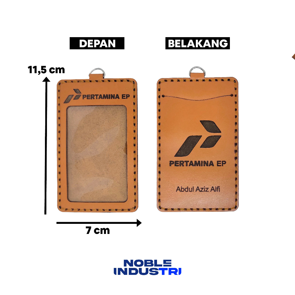 

Name Tag ID Card Kulit asli KARTU BISA CUSTOM NAMA LEATHER Dompet Atm modelan 2 layer