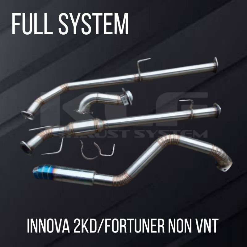 Knalpot Innova Diesel 2kd /Fortuner 2kd Non Vnt Full System Full Stainless
