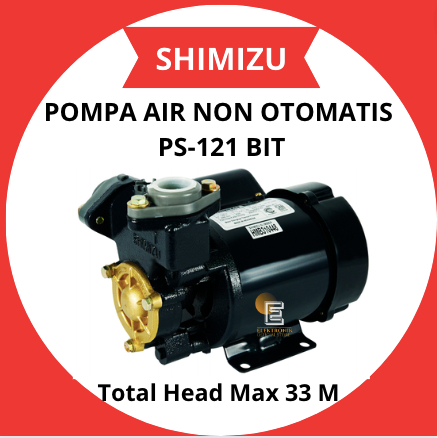 SHIMIZU POMPA AIR PS 121 BIT NON AUTO WATER PUMP/PS121BIT/PS121 BIT/PS 121BIT/PS 121 BIT/PS-121BIT/P