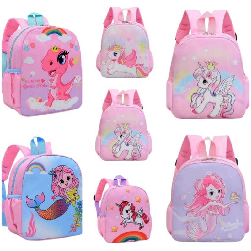 Tas Sekolah Anak Perempuan / Tas Ransel Sekolah / Tas Menagaji / Tas Viral / Tas Luca /Labubu Viral 