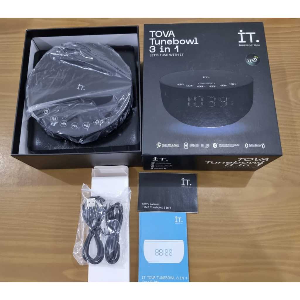 NEW IT Tova Tunebowl 3 in 1 Bluetooth Speaker 100% original - Black