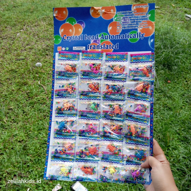Grosir mainan water beads/telur naruto