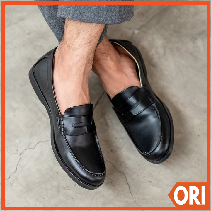 Sepatu Loafers Pria Kasual Klasik Slip On Loafers Vintage Original - Indopride Shoes