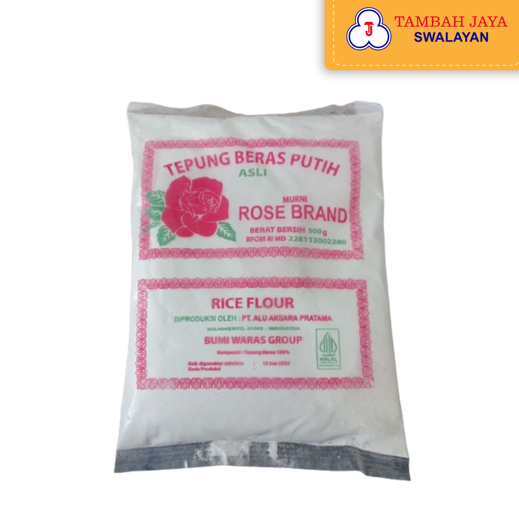 

Tepung Beras Putih Rose Brand 500gr