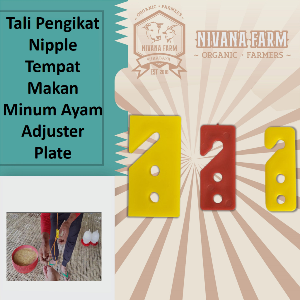 Tali Pengikat Nipple Tempat Makan Minum Ayam Adjuster Plate