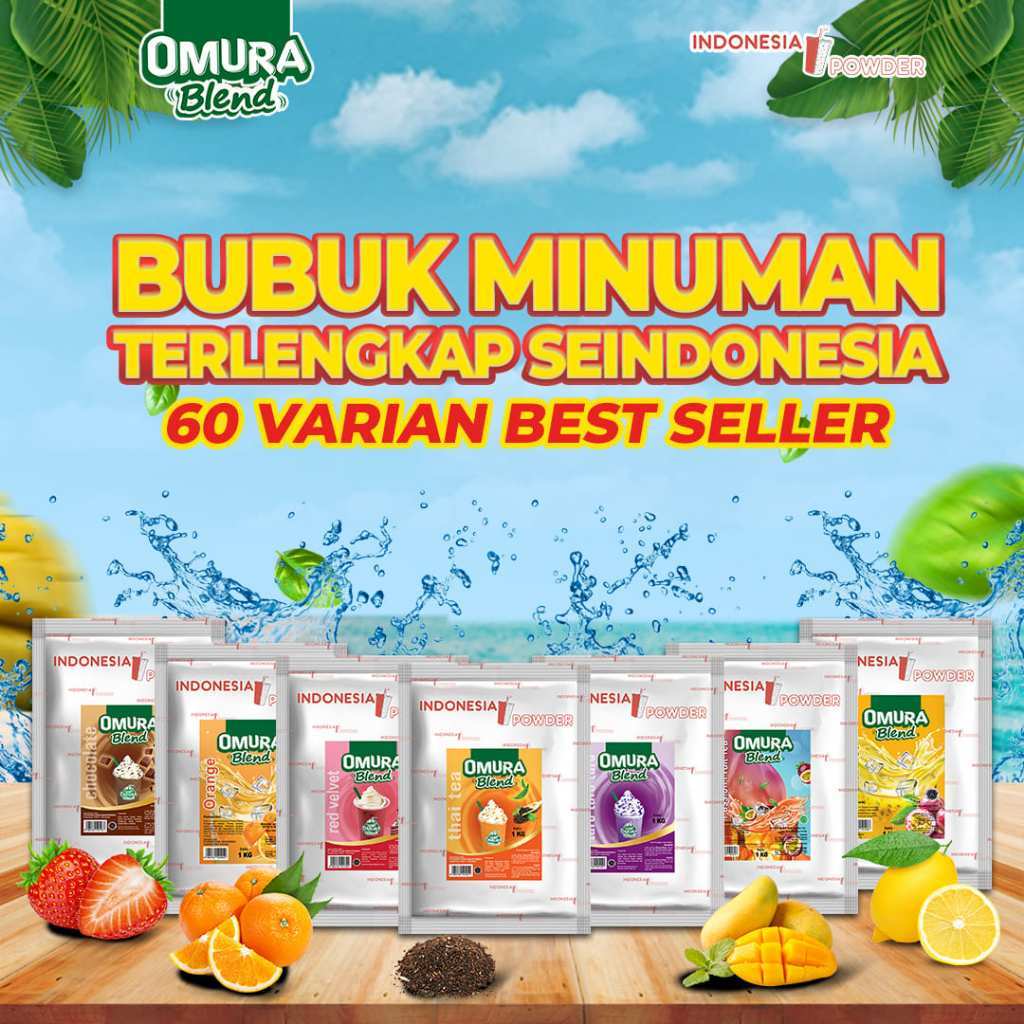 

[SERIES] Bubuk Minuman Premium Mix Gula Aneka Rasa 500 Gram Omura Blend Indonesia Powder