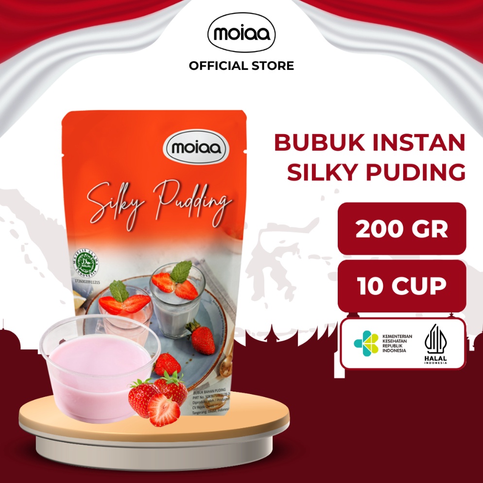 

[☻T48\] MOIAA - Premix Silky Pudding 200 gram / Bubuk Moiaa Instan 19 Varian / Makanan Instant [288]