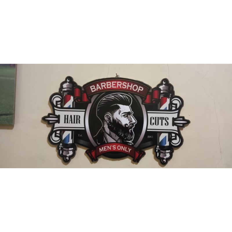 hiasan dinding barbershop