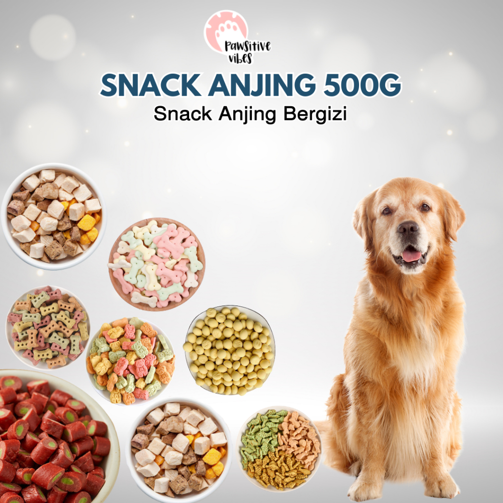 [GROSIR] Cemilan Anjing Murah 500gr - Snack Anjing Kering - Dog Food - Biskuit Anjing - Snack Sehat 