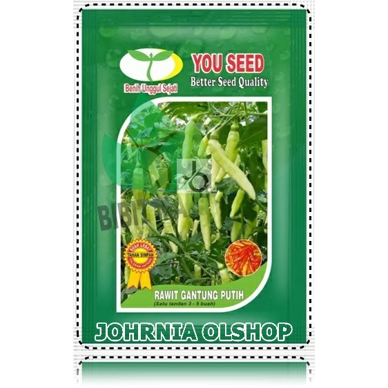 Johrnia 25 Benih Biji Cabe Rawit RAWIT GANTUNG PUTIH