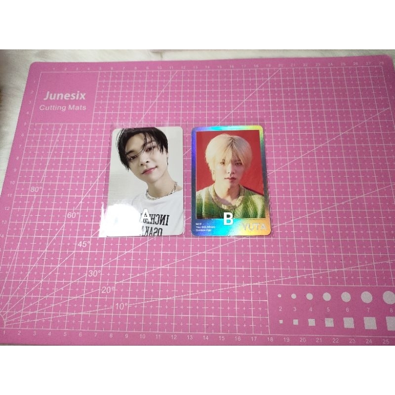 Pc TradingCard Nct Nation (Golden Age) Johnny Selca & Yuta STC Official (Baca desk)