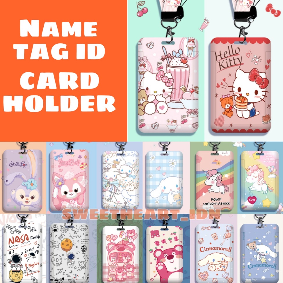 

Serb@ Murah gantungan name tag ID Card Holder / Gantungan Kartu Nama / Tali ID Card / Tempat Kartu ID Card holder gantung leher Berkah Shopee